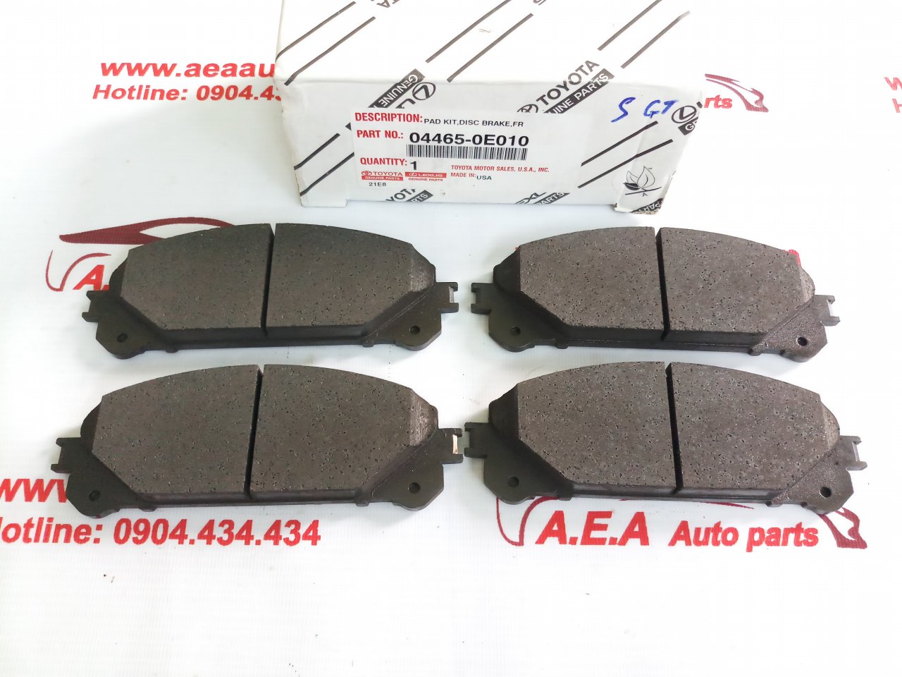 Má Phanh Trước Toyota Highlander Mã phụ tùng 044650E010