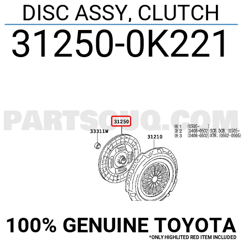 Lá Côn 3.0 (D) - 27.5Cm Toyota Fortuner Mã phụ tùng 312500K221
