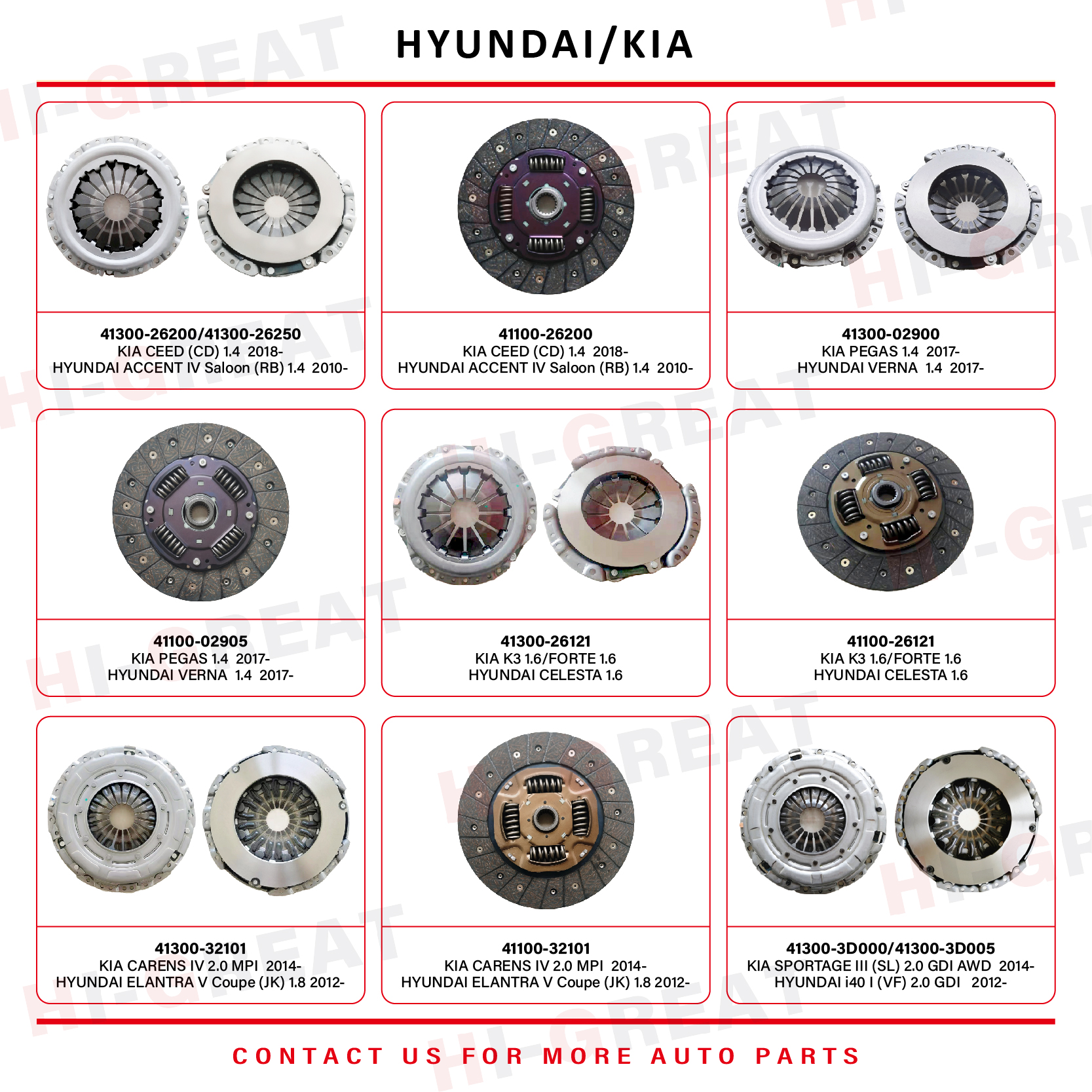 Bàn Ép Hyundai Sonata Mã phụ tùng 4130024520