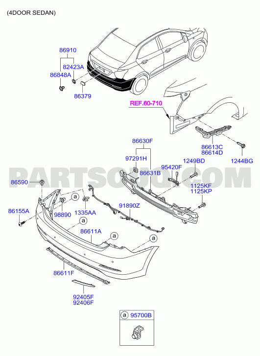 Hộp Giàn Lạnh Trong Xe Hyundai i10 Mã phụ tùng 97205B4010