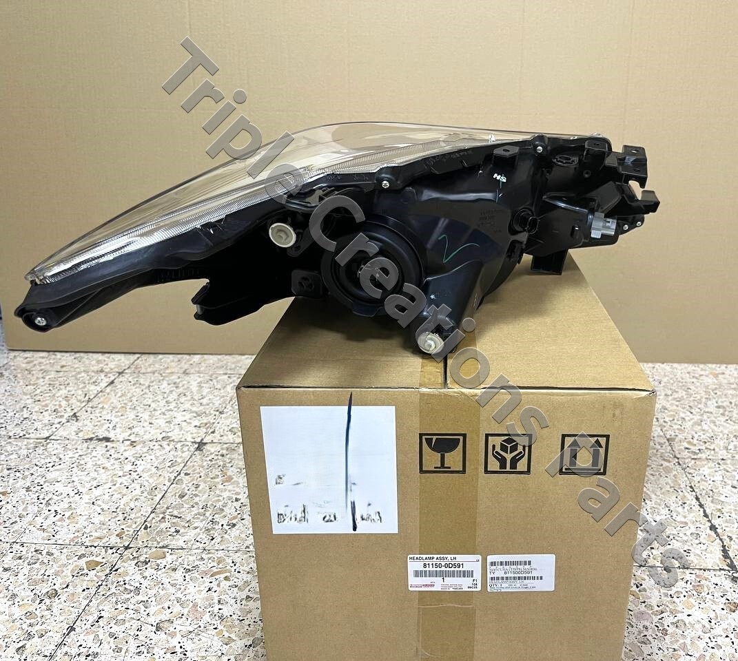 Đèn Pha Trái - Không Bexenon Toyota Vios Mã phụ tùng 811500D591