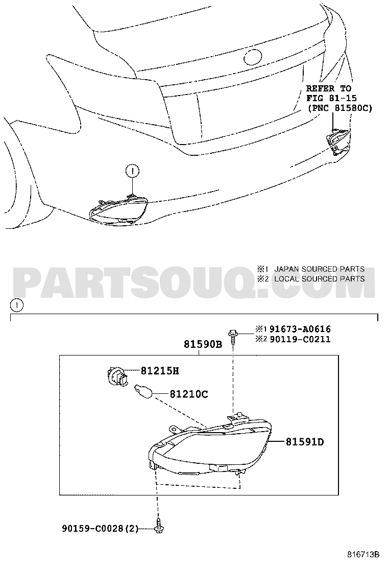 Đèn Pha Phải - Không Bexenon Toyota Vios OEM 811300D540