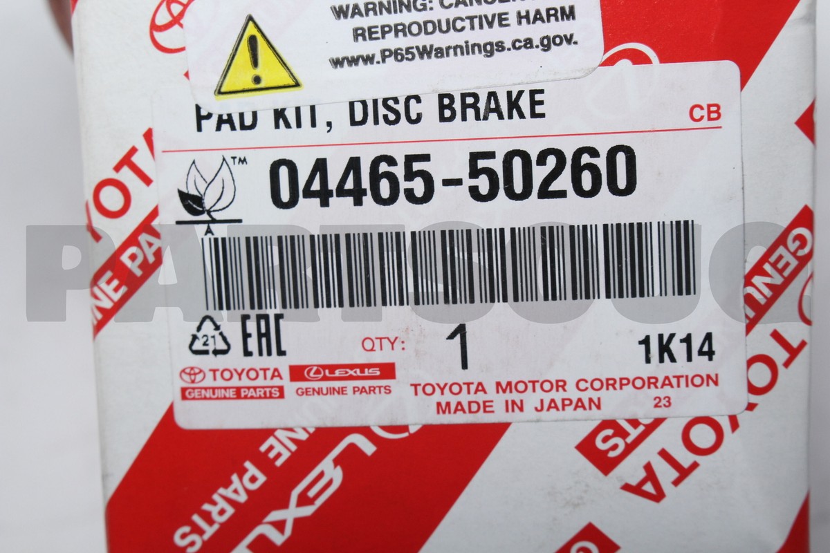 Má Phanh Trước Lexus LS Mã phụ tùng 0446550260