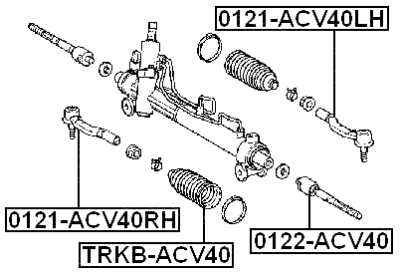 Rotuyn Lái Ngoài Trái Lexus ES OEM 4547009080