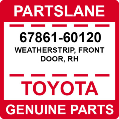 Gioăng Thành Cánh Cửa Trước Phải Lexus GX 470 Mã phụ tùng 6786160120