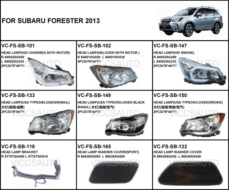 Đèn Hậu Trái Subaru Forester Mã phụ tùng 84912sg030