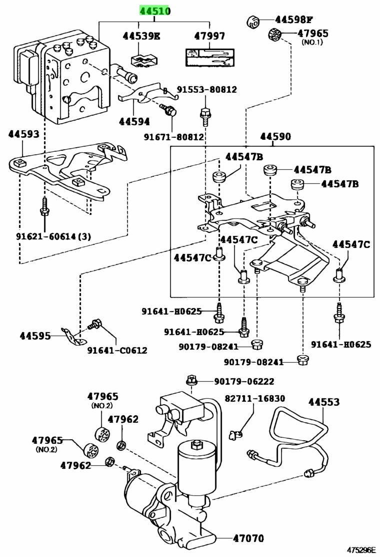 Cụm Điều Khiển Abs Lexus ES Mã phụ tùng 4405050130