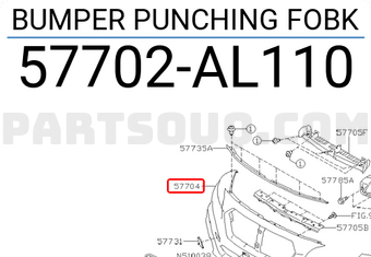 Cản Trước Subaru outback Mã phụ tùng 57702AL110