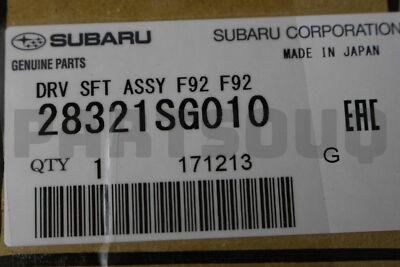 Cây Láp Trước Subaru Forester Mã phụ tùng 28321SG010
