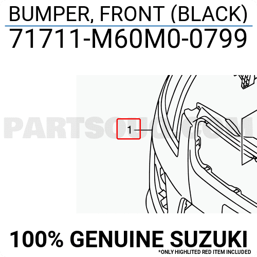 Cản Trước Suzuki Ertiga Mã phụ tùng 71711M60M00799