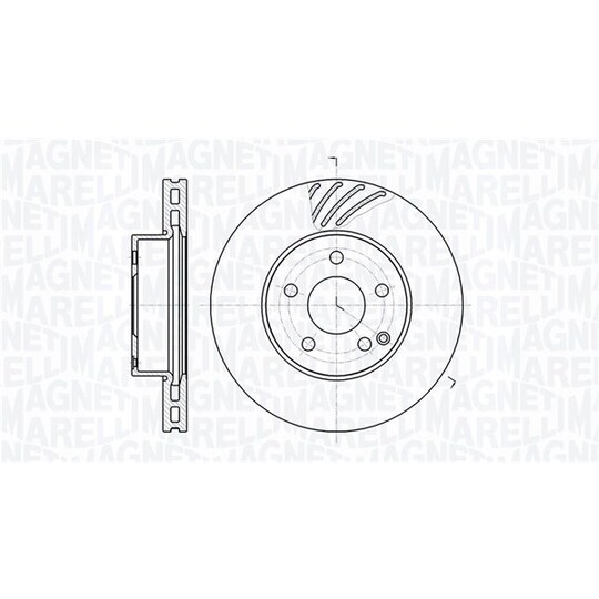 Đĩa Phanh Trước Mercedes-Benz C Mã phụ tùng A2044212512