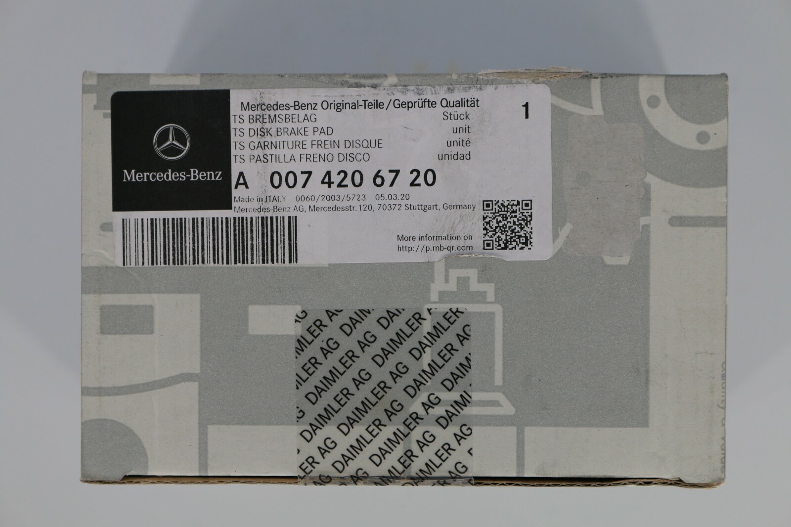 Má Phanh Đĩa Sau Mercedes-Benz E Mã phụ tùng A0074206720