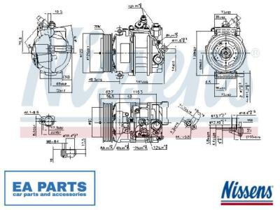 Lốc Điều Hòa Mercedes-Benz C OEM 4471804450
