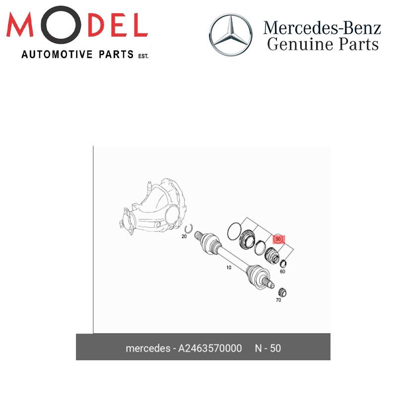 Chụp Bụi Láp Sau Mercedes-Benz GLA Mã phụ tùng A2463570000