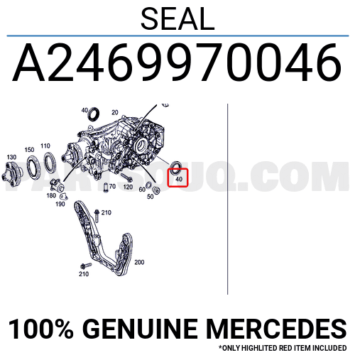 Phớt Láp Trong Mercedes-Benz GLA Mã phụ tùng A2469970046