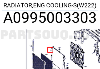 Két Nước Mercedes-Benz S Mã phụ tùng A0995003303