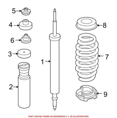 Giảm Xóc Sau Bmw Seri 3 OEM 33526771725-sa