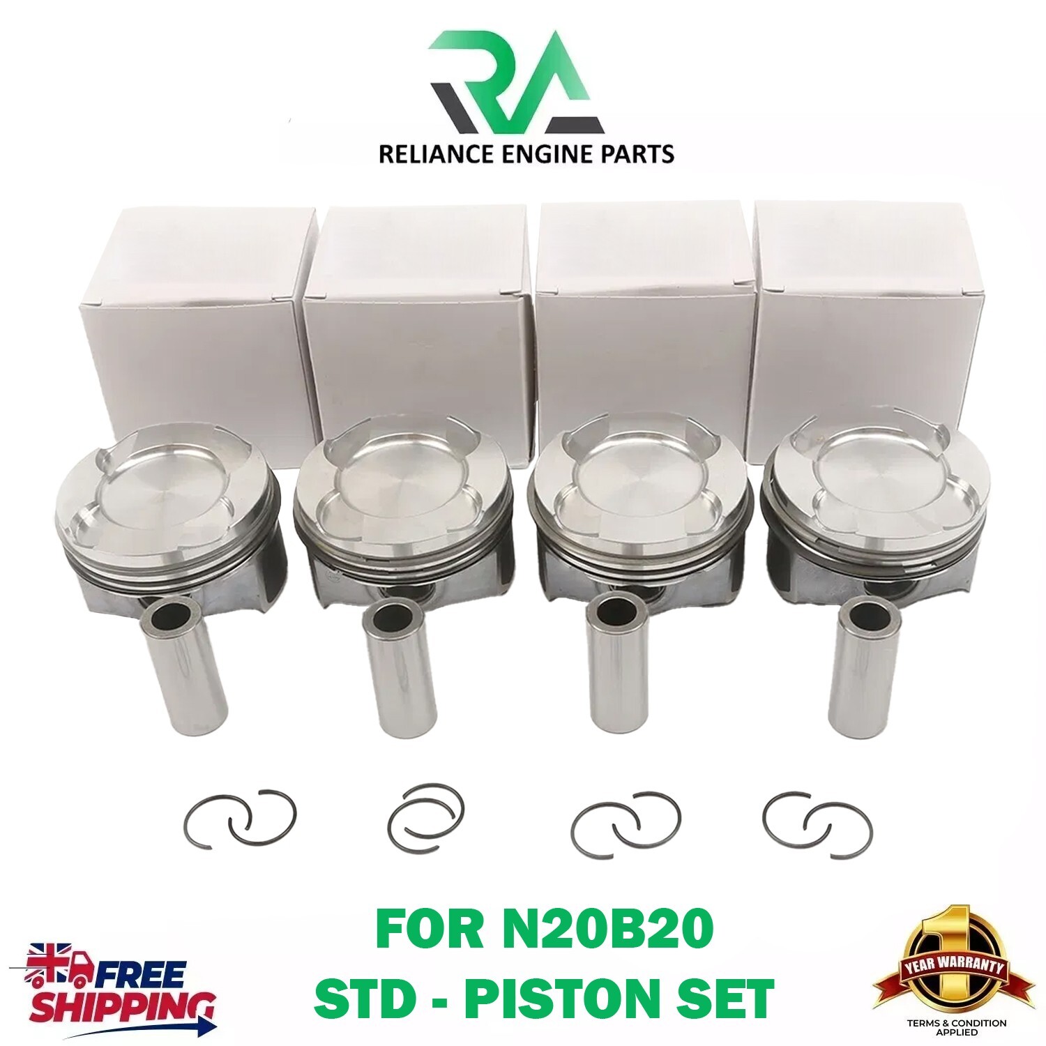 Piston Cos 0 - N20 Bmw Seri 3 Mã phụ tùng 11257618814