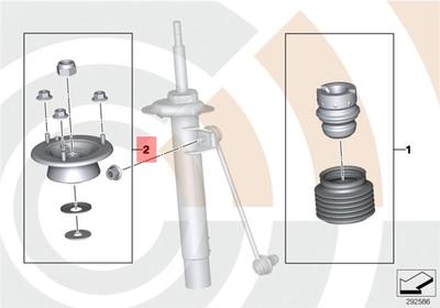 Bát Bèo Giảm Xóc Trước Bmw Seri 3 Mã phụ tùng 31352241445
