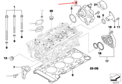 Bơm Chân Không Bmw Seri 3 Mã phụ tùng 11668482284