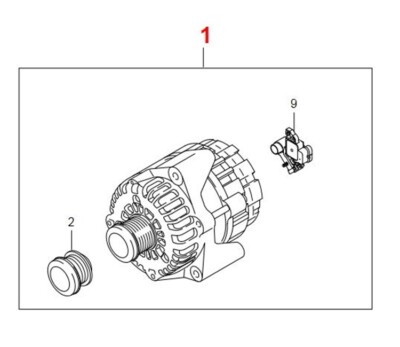 Máy Phát Điện Mercedes-Benz MB Mã phụ tùng 6621545302