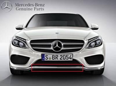 Nẹp Mạ Cản Trước Miếng Giữa Mercedes-Benz C Mã phụ tùng A2058851574