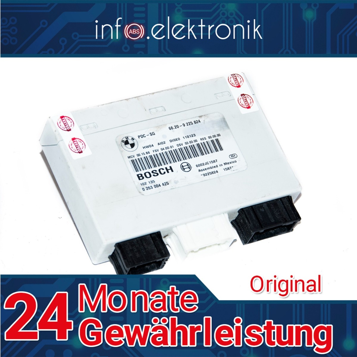 Hộp Điều Khiển Đỗ Xe Bmw Seri 1 Mã phụ tùng 66209225824