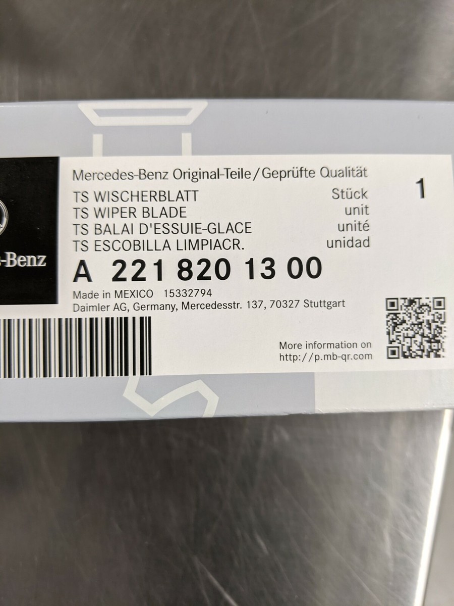 Lưỡi Gạt Mưa Trước Mercedes-Benz S Mã phụ tùng A2218201300