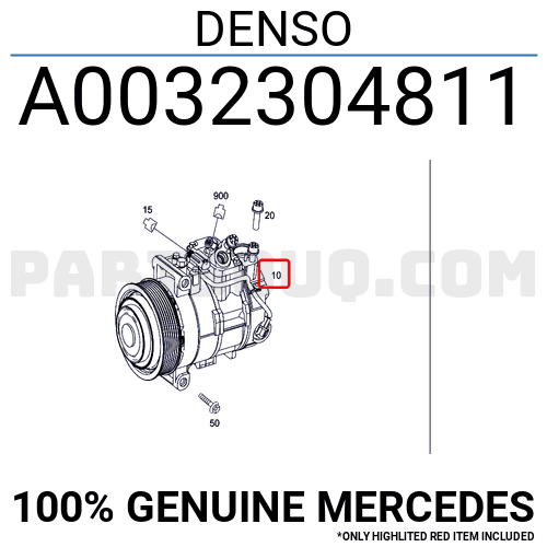 Lốc Điều Hòa Mercedes-Benz E Mã phụ tùng A0032304811