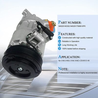 Lốc Điều Hòa Bmw Seri 3 Mã phụ tùng 64529175669