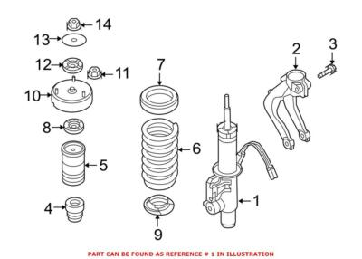 Giảm Xóc Trước Trái Bmw X5 Mã phụ tùng 37116794533