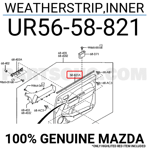 Nẹp Chân Kính Trong Trước Trái Ford Everest Mã phụ tùng UR5658821