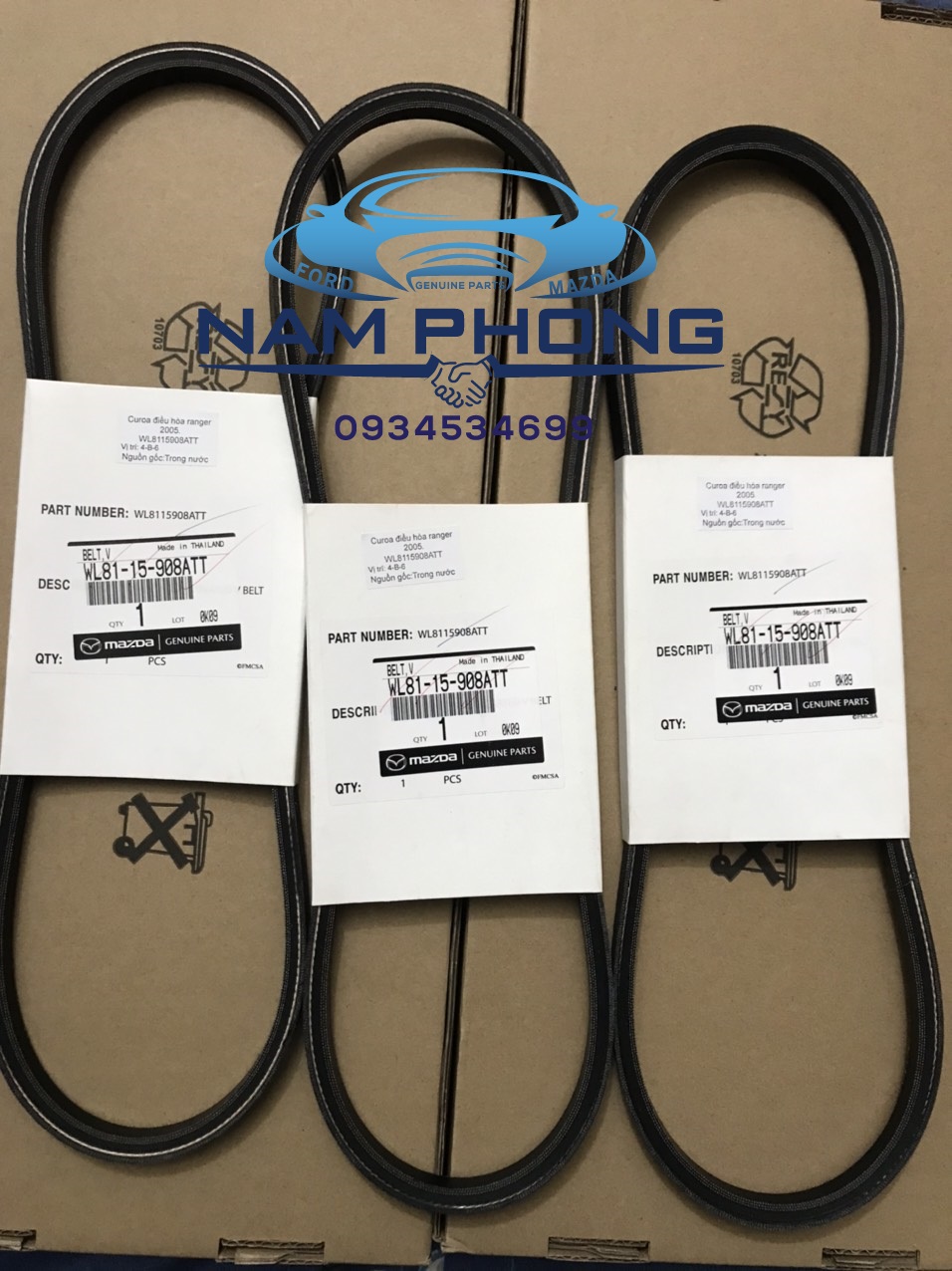 Dây Curoa Điều Ford Everest Mã phụ tùng wl8115908att