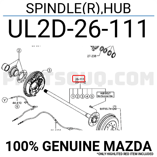 Trục Láp Sau Phải Ford Ranger Mã phụ tùng UL2D26111