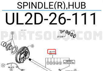Trục Láp Sau Phải Ford Ranger Mã phụ tùng UL2D26111