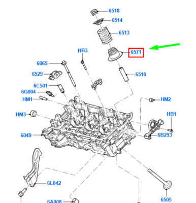Phớt Ghíp 2.5 Ford Mondeo Mã phụ tùng 7221536