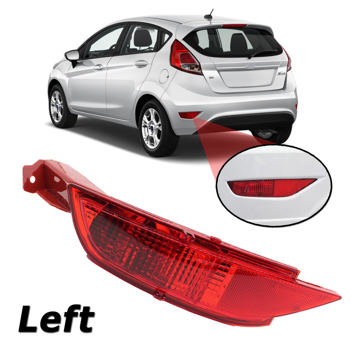 Đèn Phản Quang Cản Sau Ford Fiesta OEM 8A6115K273AB-OE