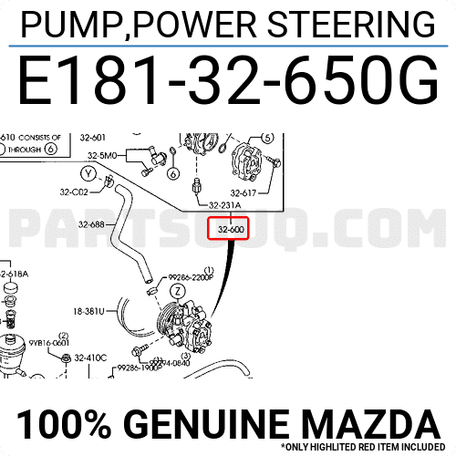 Bơm Trợ Lực Lái 2.3 Ford Escape Mã phụ tùng E18132650G