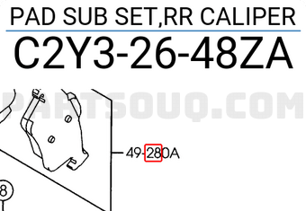 Má Phanh Đĩa Sau Ford Ecosport Mã phụ tùng C2Y32648ZA