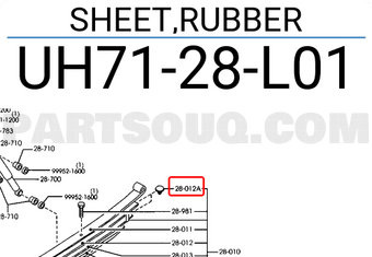 Nhựa Kê Nhíp Ford Ranger Mã phụ tùng UH7128L01