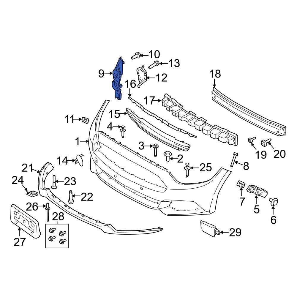 Gương Chiếu Hậu Phải 7 Giắc Điện Ford Focus OEM BM5117682AH-OE
