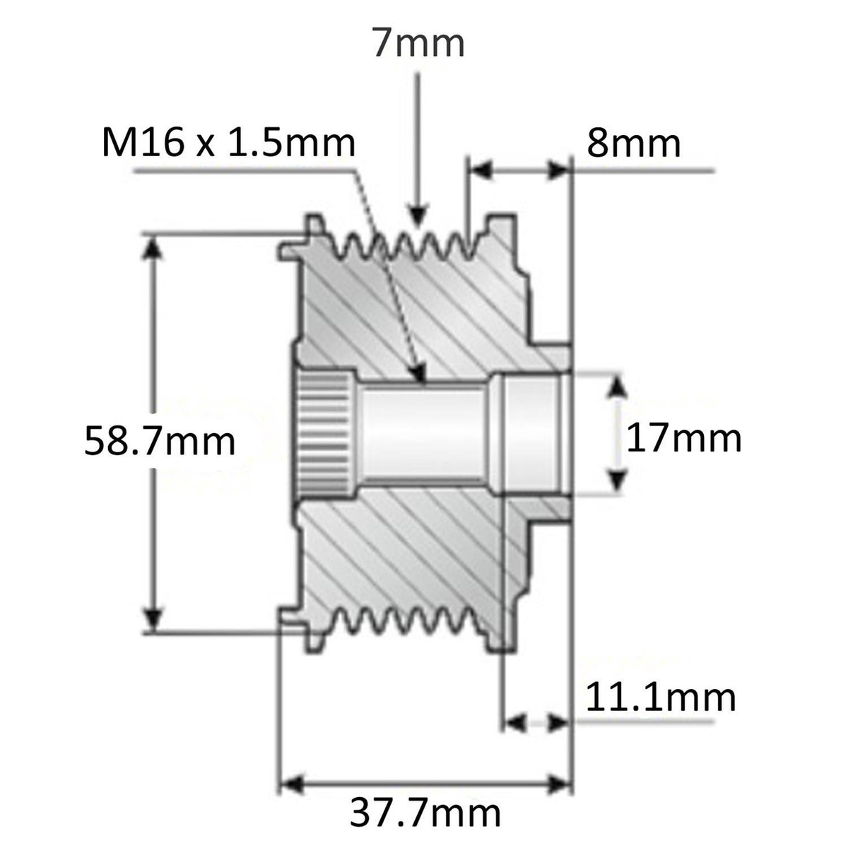 Buli Máy Phát Ford Ranger OEM F55617401