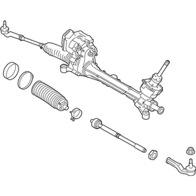 Thước Lái Trợ Lực Điện Ford Focus Mã phụ tùng hv6z3504ca