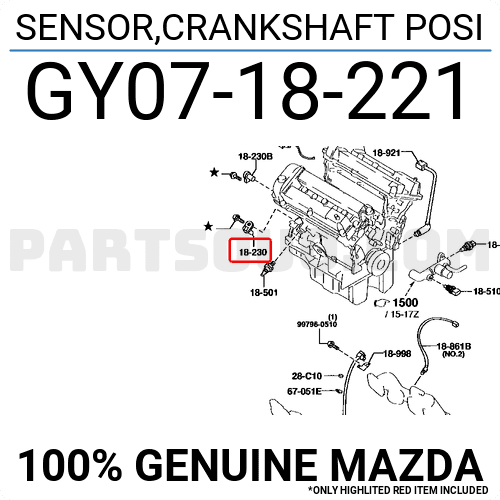 Cảm Biến Trục Cơ Thẳng Ford Escape Mã phụ tùng gy0718221a