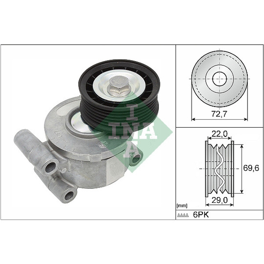 Cụm Tăng Dây Curoa Tổng 1.8 Ford Focus Mã phụ tùng 3m5q6a228ab