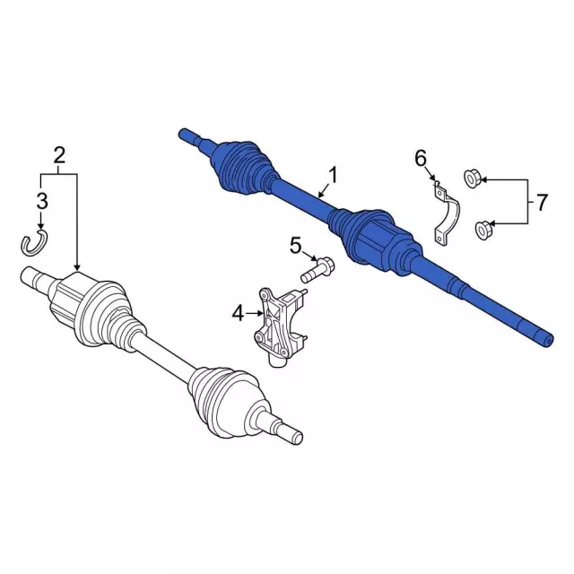 Cây Láp Phải At 1.8 Ford Focus Mã phụ tùng 3M513b436ASf