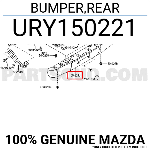 Cản Sau Inox Ford Ranger Mã phụ tùng URY150221A