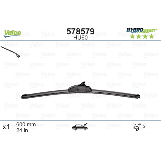 Lưỡi Gạt Mưa Trước 60Cm Ford Ranger Mã phụ tùng ab3917528cc