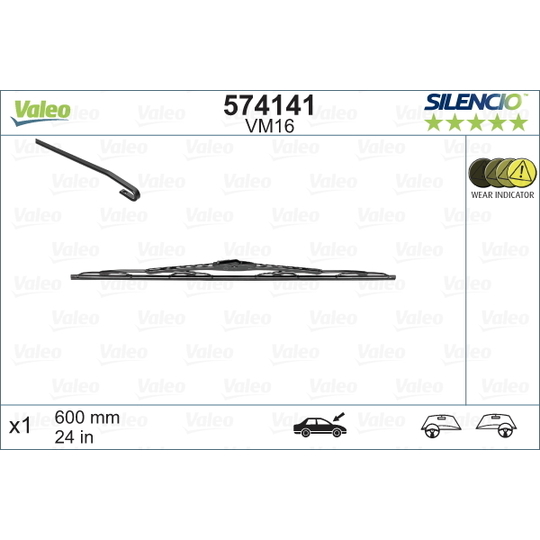 Lưỡi Gạt Mưa Trước 60Cm Ford Ranger Mã phụ tùng ab3917528cc
