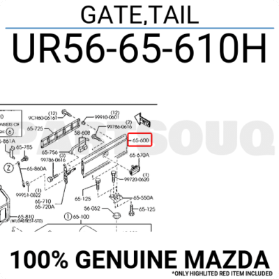 Nắp Thùng Sau Ford Ranger Mã phụ tùng uR5665610h